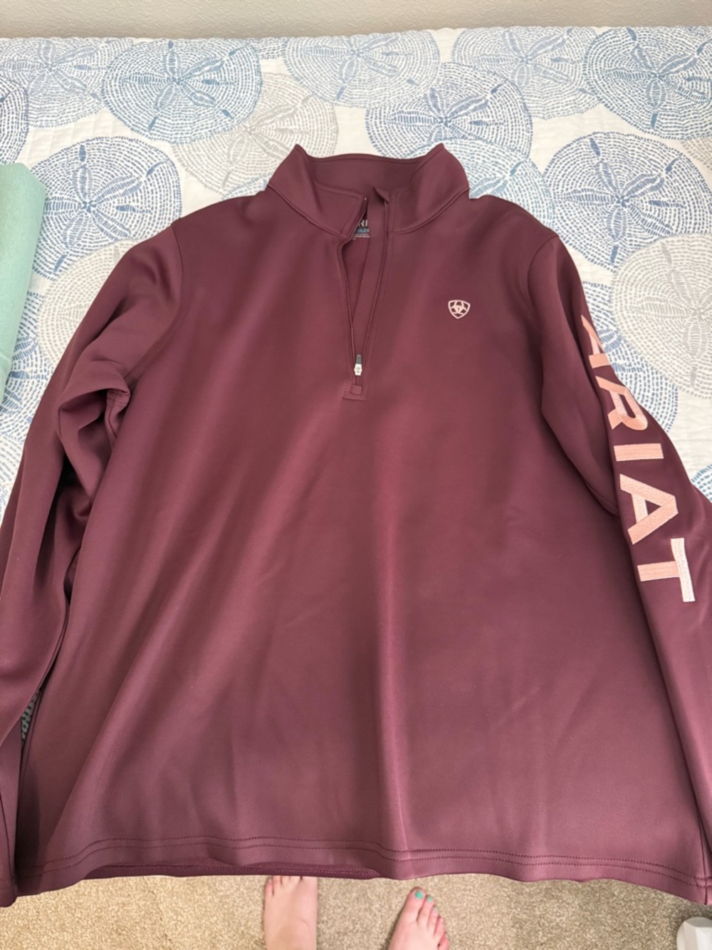 Ariat Maroon Cold Series Pullover